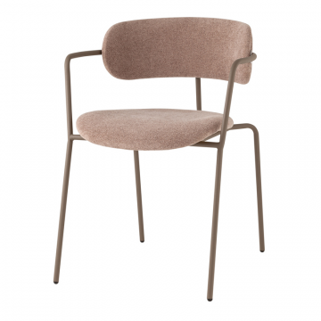 Стул Дженни букле бежевый каркас бежево-серый матовый