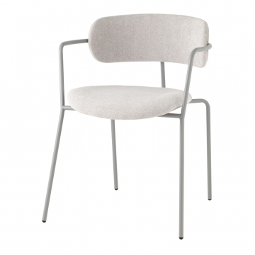 Стул Дженни букле светло-серый каркас серый муар