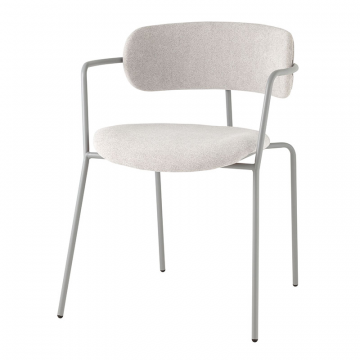 Стул Дженни букле светло-серый каркас серый муар