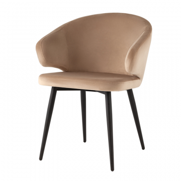 Стул с подлокотниками Codo велюр капучино