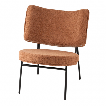 Кресло District Lounge букле терракотовый