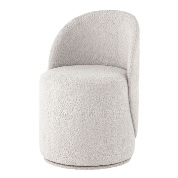 Пуф Loreen вращающийся букле светло-серый