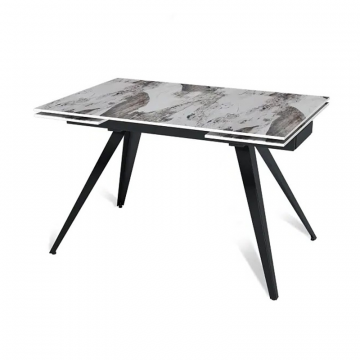 Стол раскладной Asti (120+30+30), керамика глянцевая Pandora