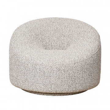 Кресло поворотное LUNA шенилл серый SEPPIA SER 98*90*69см