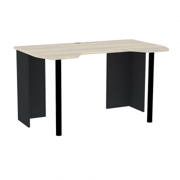 Стол компьютерный Аурелио 84, Антрацит-Блеквуд Сатиновый