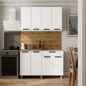 Кухня Осло, 1,2м Карбон Фарфор