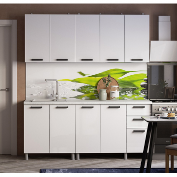 Кухня Осло, 2м Карбон Фарфор