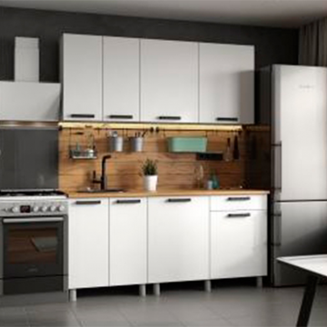 Кухня Осло, 1,6м Карбон Фарфор