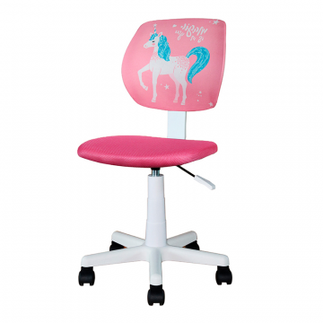 Кресло компьютерное детское ЛОЛО Unicorn, пластик белый