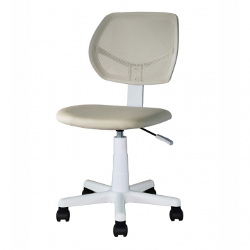 Кресло компьютерное детское ЛОЛО бежевый пластик белый