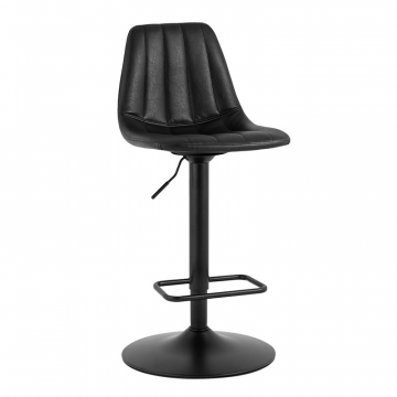 Стул барный Code экокожа чёрный