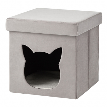 Пуф складной с ящиком Store Pet серый