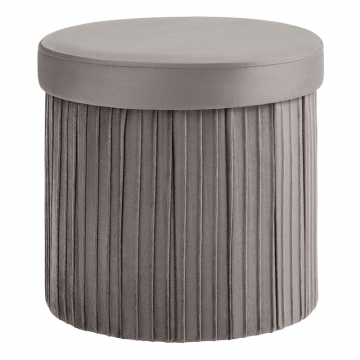 Пуф складной с ящиком Store Round антрацитовый