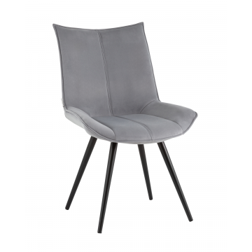 Стул вращающийся Робб велюр серый