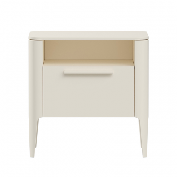 Тумба прикроватная Type 1 полка 1 ящик ширина 50 см (молочный)