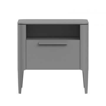 Тумба прикроватная Type 1 полка 1 ящик ширина 50 см (серый)
