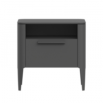 Тумба прикроватная Type 1 полка 1 ящик ширина 50 см (темно-серый)