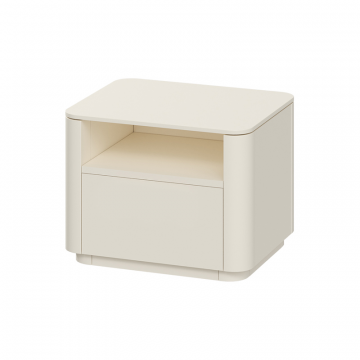 Тумба прикроватная Tammi 1 полка 1 ящик ширина 50 см (молочный)