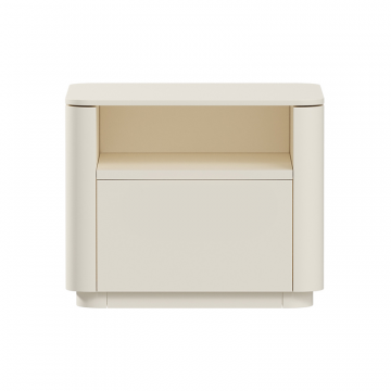 Тумба прикроватная Tammi 1 полка 1 ящик ширина 50 см (молочный)