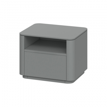 Тумба прикроватная Tammi 1 полка 1 ящик ширина 50 см (серый)