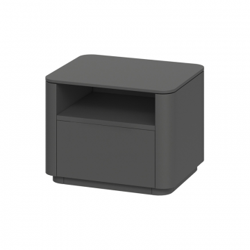 Тумба прикроватная Tammi 1 полка 1 ящик ширина 50 см (черный)