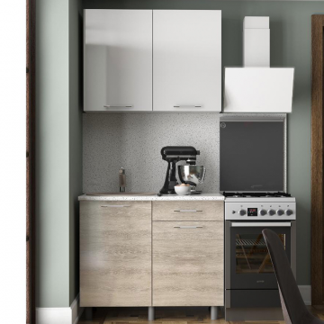 Кухня Танго 1м.,Белый;Дуб Шале