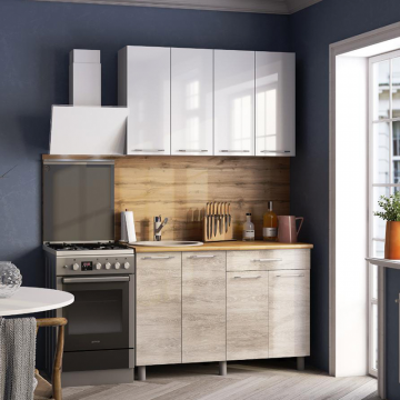 Кухня Танго 1.2м.,Белый;Дуб Шале