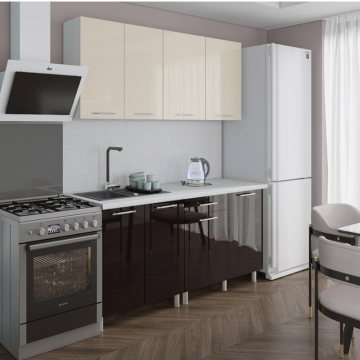 Кухня Танго 1.8м.,Ваниль;Горький шоколад