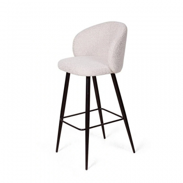 Стул полубарный Vito, букле белый / опора конус