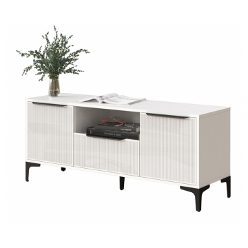 ТВ-тумба Иадама белый / белый глянец