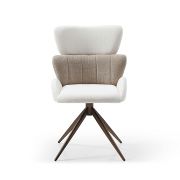 Стул Adele, белый/бежевый/бронза