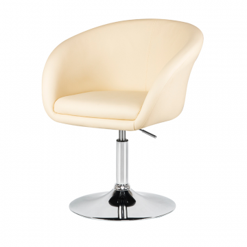 Кресло дизайнерское DOBRIN EDISON, кремовый