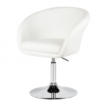 Кресло дизайнерское DOBRIN EDISON, белый