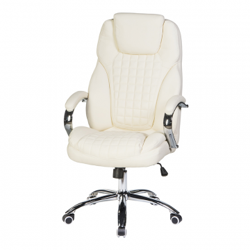 Офисное кресло для руководителей DOBRIN CHESTER, кремовый