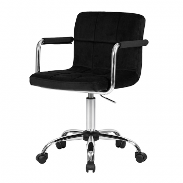 Офисное кресло для персонала DOBRIN TERRY, черный велюр (MJ9-101)
