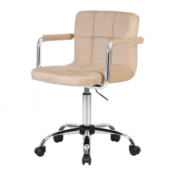 Офисное кресло для персонала DOBRIN TERRY, бежевый велюр (MJ9-10)