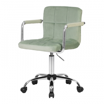 Офисное кресло для персонала DOBRIN TERRY, мятный велюр (MJ9-87)
