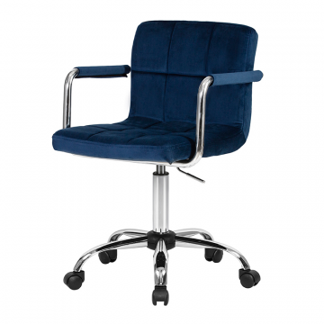 Офисное кресло для персонала DOBRIN TERRY, синий велюр (MJ9-117)