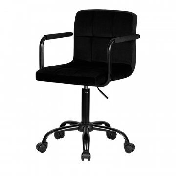 Офисное кресло для персонала DOBRIN TERRY BLACK, черный велюр (MJ9-101)