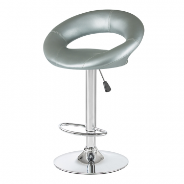 Стул барный DOBRIN MIRA, серебряный