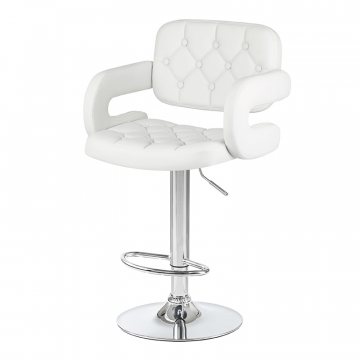 Стул барный DOBRIN TIESTO, белый