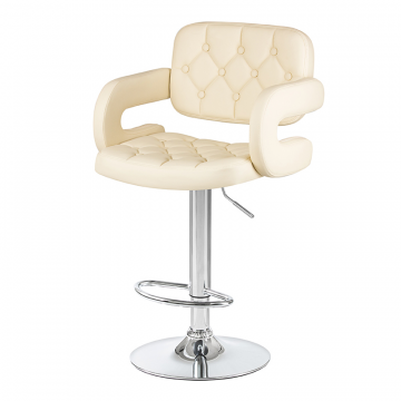 Стул барный DOBRIN TIESTO, кремовый