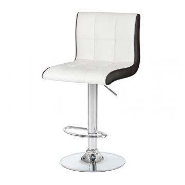 Стул барный DOBRIN CANDY, бело-чёрный