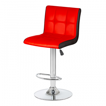 Стул барный DOBRIN CANDY, красно-чёрный