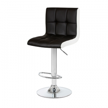 Стул барный DOBRIN CANDY, чёрно-белый