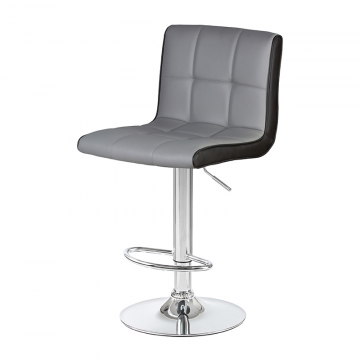 Стул барный DOBRIN CANDY, светло-серый-чёрный