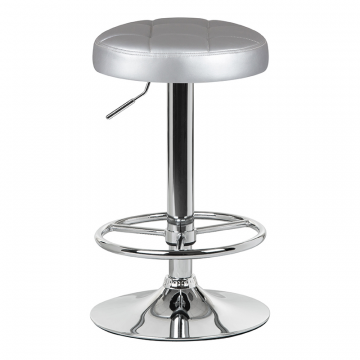 Табурет барный DOBRIN BRUNO, серебряный