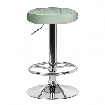 Табурет барный DOBRIN BRUNO, пудрово-мятный велюр (MJ9-87)