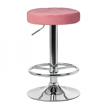 Табурет барный DOBRIN BRUNO, пудрово-розовый велюр (MJ9-32)