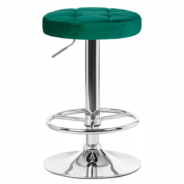 Табурет барный DOBRIN BRUNO, зеленый велюр (MJ9-88)